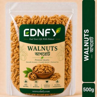 EDNFY Premium Walnuts (Akhrot) | Natural Walnut Kernels | Rich in Omega-3, Protein, Fiber & Antioxidants | Healthy Snack, Dry Fruits for Breakfast, Baking & Daily Nutrition