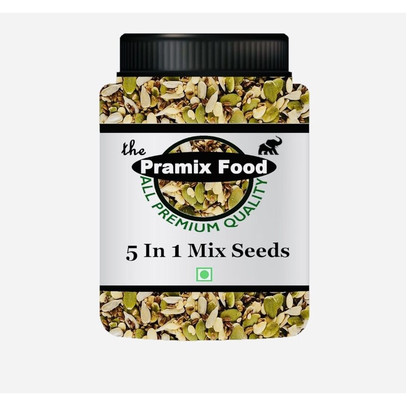 Organic Nature Edible Healthy Seeds 5-in-1 Raw Seeds Mix -250gm | Pumpkin, Sunflower, Chia, Flaxseed, Sesame Seed