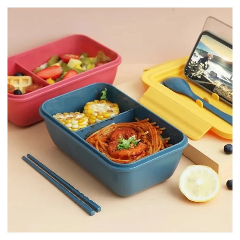 Healthy Material Portable Bento Box Eco Friendly Leakproof Food Snack Box Microwave Lunch Box For Kids School Children