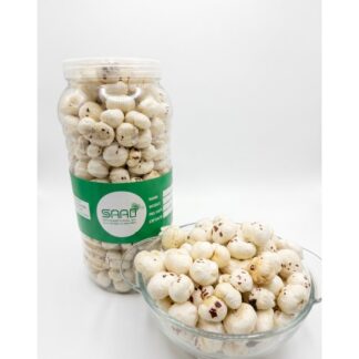 Premium Fox Nuts Makhana (মাখনা) - Organic Raw  - Healthy Snack - 50g Jar
