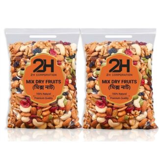 Mix Dry Fruits and Nuts Combo Pack - 500 gm 100% Natural Healthy Mixed Nut Snacks with Almond, Cashew, Walnut & Raisin for Diet (āĻŽāĻŋāĻā§āϏāĻĄ āύāĻžāĻ / āĻĄā§āϰāĻžāĻ āĻĢā§āϰā§āĻāϏ)