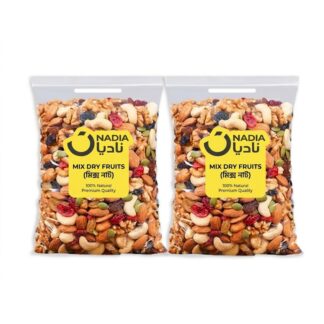 Nadia Premium Mix Dry Fruits and Nuts Combo Pack - 250gm 100% Natural Healthy Mixed Nut Snacks with Almond, Cashew, Walnut & Raisin for Diet (āĻŽāĻŋāĻā§āϏāĻĄ āύāĻžāĻ / āĻĄā§āϰāĻžāĻ āĻĢā§āϰā§āĻāϏ)252