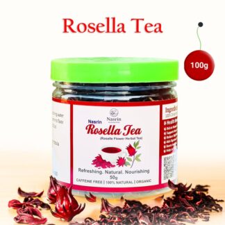 Rosella Tea â Organic Hibiscus Flower Tea â Premium Herbal Roselle Tea -100g