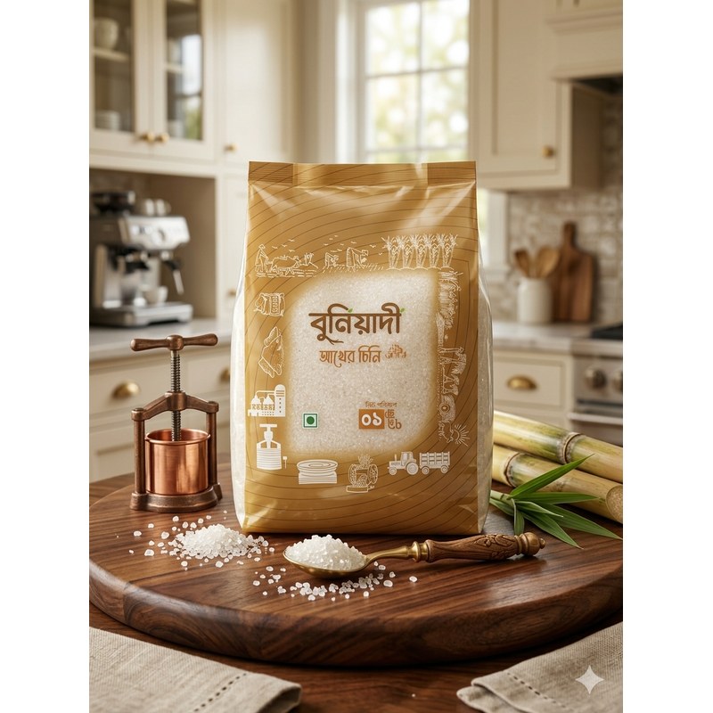 Premium Lal Chini (Brown Sugar) 1kg – Natural Raw Sugar for Tea, Coffee, Baking & Traditional Sweets | Fresh Hygienic Grocery Item