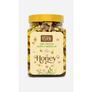 Honey & Nuts 1 kg 100% Natural Dry Fruits with Cashews, Almonds, Figs, Raisins and other seeds and dry fruits – No Added Sugar – Raw Forest Honey, Energy & Immunity Booster