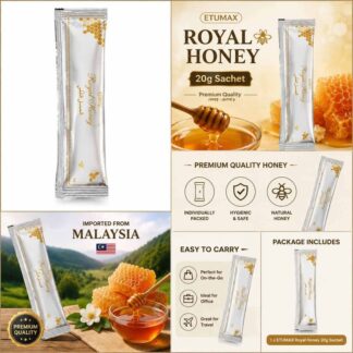 ETUMAX Royal Honey 20g Sachet | Premium Honey | Single Pack | Malaysian Honey