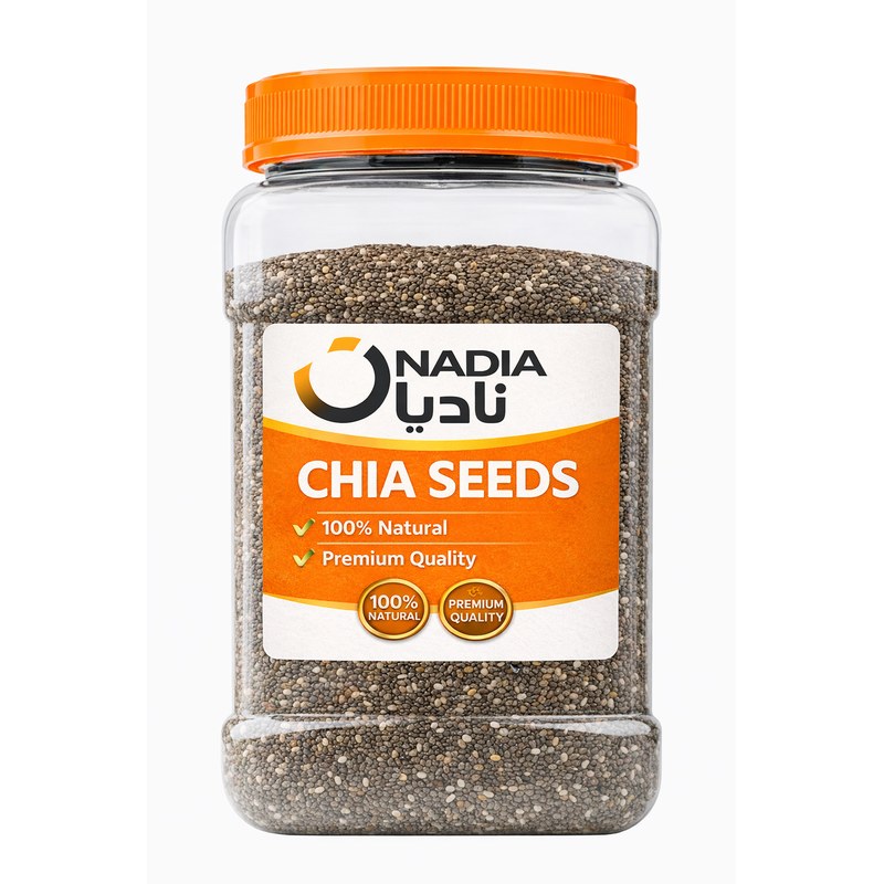 Whole Natural Dark Chia Seeds - 250g JAR