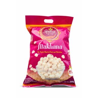 Phool Makhana 250 gm  (Fox Nut/Popped Lotus Seed) Plain Raw Uncooked All Natural | Vegan | No Colors | Gluten Friendly | NON-GMO