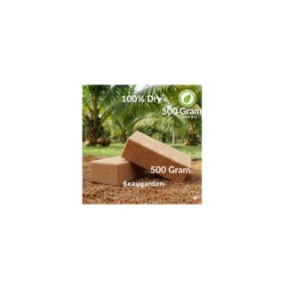 Cocopeat Block, 100% Dry and Organic 500gram.. Cocodust for Plant Germination and Plant Food, Absorption Water and Other Nutrition.