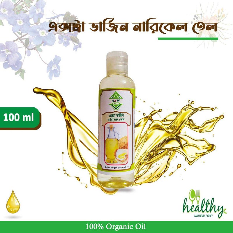Extra Virgin cold pressed Coconut Oil-100ml ( Narikel Tel-Chemical Free)