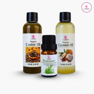 Cosprof Rosemary 10 ml Castor 100 ml Coconut 100 ml Combo Pack